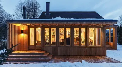 Зимняя терраса к дому фото: 60+ фото красивых и практичных вариантов  сделанных своими руками