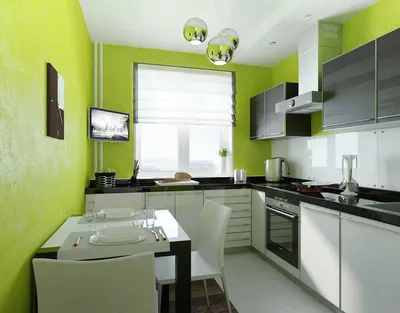 Дизайн интерьера кухни в двухкомнатной квартире: сталинки, брежневки,  хрущевки, перепланировка, зонирование, цвет | iLEDS.ru