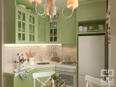 Дизайн интерьера кухни 6 кв.м в квартире в Нижнем Новгороде