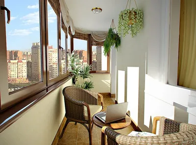 Дизайн балкона: как обустроить балкон и лоджию, варианты оформления  интерьера