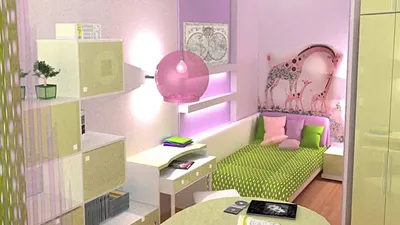 Дизайн детской комнаты для девочки, подростка, фото
