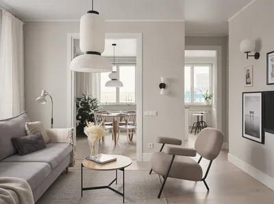 Квартира в скандинавском стиле по проекту Валентины Лабодиной • Интерьер+ Дизайн