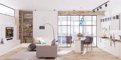 Дизайн квартиры в скандинавском стиле | дизайн интерьера Аквилегия