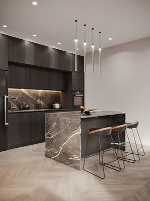 Современный дизайн интерьера кухни квартиры в Москве | Kitchen bar design,  Modern kitchen design, Interior design kitchen