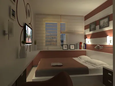Планировка узкой спальни: фото и идеи дизайна интерьера маленькой комнаты