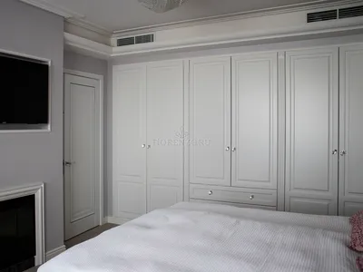 Шкаф встроенного типа «Раулэнд» в спальню из МДФ по индивидуальным  размерам, Арт.250
