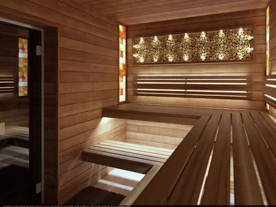 Дизайн-проект русской бани из темного канадского кедра | Хамам