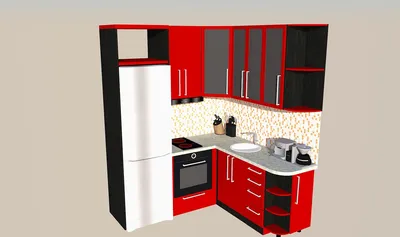Мини кухонный гарнитур для маленькой кухни - 53 фото