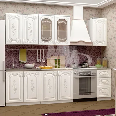 Кухня Лиза-2 (1,8) белый глянец 56963 за 20 980 р. - купить недорого в  интернет-магазине в Москве