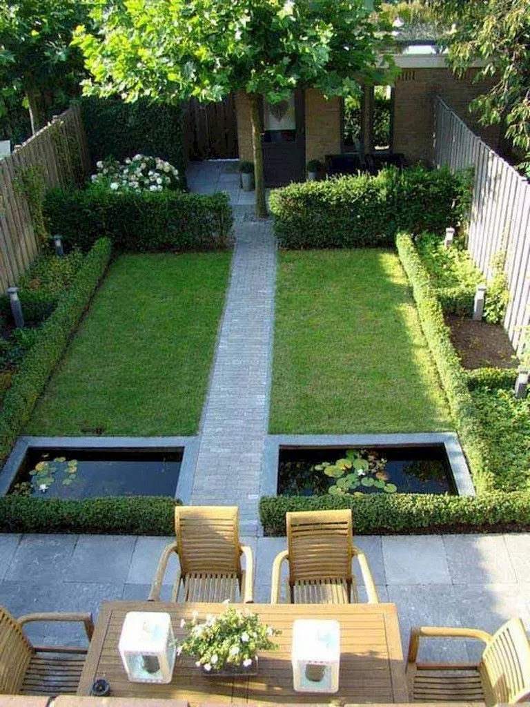 Ландшафтный дизайн двора частного дома