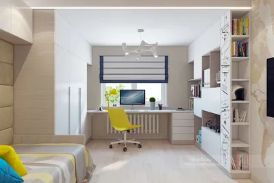 Дизайн-проект четырехкомнатной квартиры в современном стиле, студия дизайна  интерьера «чердак» | homify | Краска для детской комнаты, Комната для  мальчика дизайн, Обстановка комнаты подростка