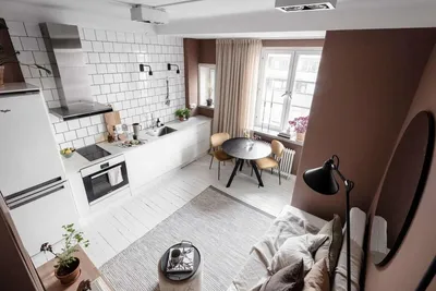 Интерьер однокомнатной квартиры: дизайн 1-комнатной квартиры на фото.