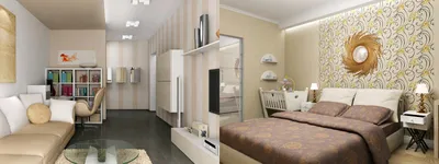Дизайн 2 х комнатной квартиры: оформление интерьера