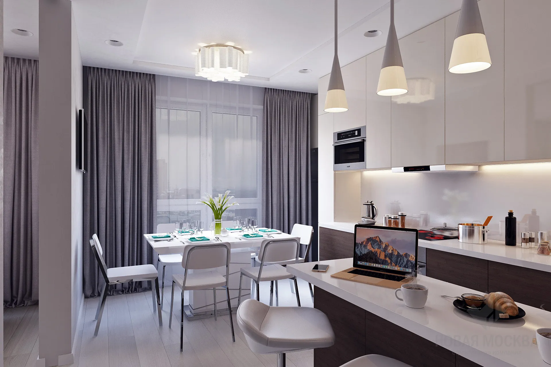 Дизайн 3 комнатных квартир: как сделать интерьер комфортным и стильным [96фото]