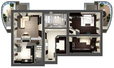 Дизайн-проект 3-х комнатной квартиры — Сергей Симонин — VATIKAM