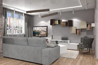 Дизайн интерьера трехкомнатной квартиры 76 кв.м. - Design Sanna