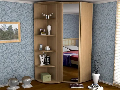 Угловой шкаф в спальню (100 фото): модульная мебель для спальни с угловым  шкафом и дизайн спальни