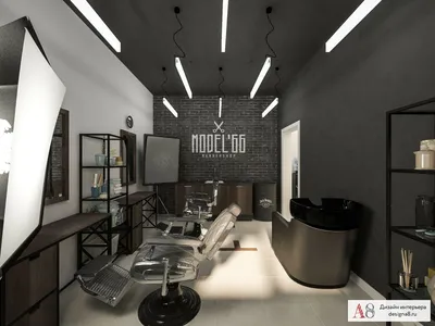 Дизайн-проект барбершопа (barbershop) в Санкт-Петербурге – фото и описание  интерьера от студии «А8»