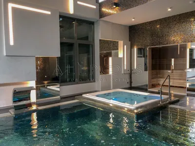 SPA зона в частном доме с бассейном, джакузи, сауной, хаммамом и душем  впечатлений под ключ