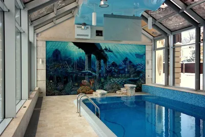 Дизайн бассейна в доме - 64 фото