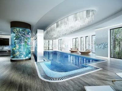 Дизайн бассейнов в доме , фото готовых интерьеров бассейнов в доме и идей  дизайна