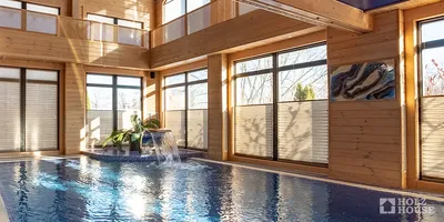 Как сделать бассейн в частном доме: примеры домов с бассейном из бруса от  Holz House