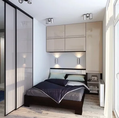 Дизайн спальни 10 кв м, комната 10 кв м, дизайн маленькой спальни 10 кв м:  фото, интерьер спальни 10 кв м, проект, планировка - как обустроить