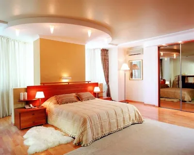 Какие натяжные потолки выбрать для спальни: советы по выбору цвета, лучшего  материала, полотна, производителя