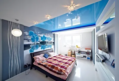 Потолок в спальне: гипсокартон или натяжной, какой сделать лучше и  экологичнее