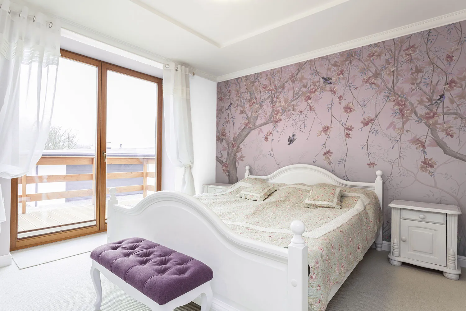 Интерьер спальни стили обои цвета мебель шторы (52 фото)
