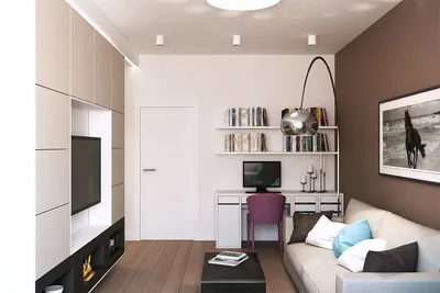 Дизайн комнаты 12 кв м: фото обустройства интерьера, варианты планировки