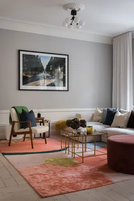 Яркая скандинавская квартира с открытой гостиной (60 кв. м) 〛 ◾ Фото ◾ Идеи  ◾ Дизайн