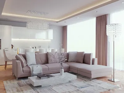 Матовый натяжной потолок в гостиную 22 кв.м | Beige living rooms, Living  room ceiling, Luxury living room