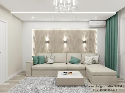Дизайн интерьера гостиной комнаты - проект от natalya.buchneva