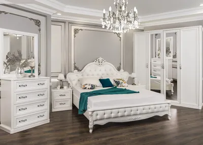 Спальный гарнитур Мишель (Эра) комплект-1 белый матовый – купить в  интернет-магазине «Мебель на дом», Санкт-Петербург