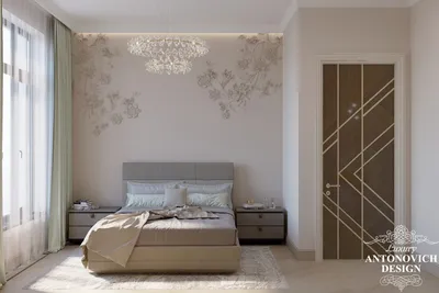 Нежный дизайн гостевой спальни в ЖК \"Baltiysʹka Hall\" ⋆ Студия дизайна  элитных интерьеров Luxury Antonovich Design