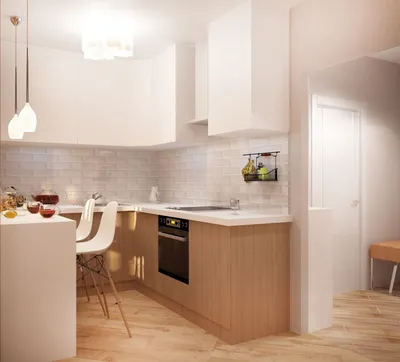 Кухня со спальней 19 кв.м в современном стиле ➤ смотреть фото дизайна  интерьера