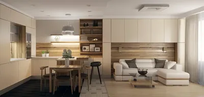 Дизайн кухни-гостиной 22 кв. м. Советы от дизайнеров для хозяев больших  кухонь-гостиных 22 квадратных метра