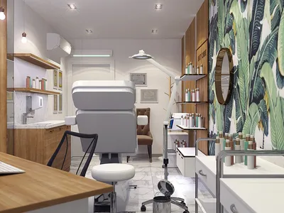 Дизайн маленького кабинета косметолога - 77 фото
