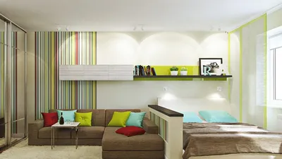 Дизайн гостиной спальни 16 кв м: 20 современных фото интерьеров