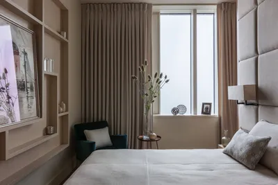 Дизайн узкой спальни (16 фото), варианты интерьера узкой спальни | Houzz  Россия