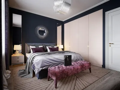 Дизайн спальни 14 кв м в современном стиле с фото: прямоугольная в светлых  тонах