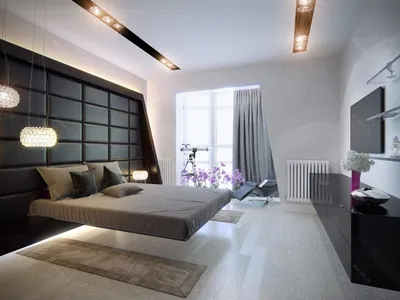 Дизайн прямоугольной спальни 16 кв м: как расставить мебель, интерьер зала,  зонирование комнаты