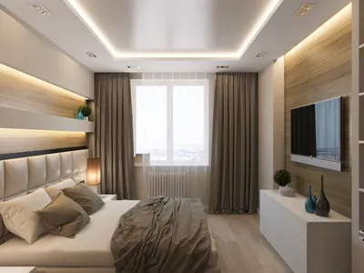 Дизайн прямоугольной спальни 15 кв м: идеи на фото
