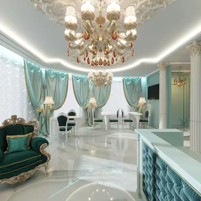 Дизайн салона красоты в классическом стиле в Москве