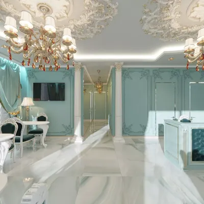 Дизайн салона красоты в классическом стиле в Москве