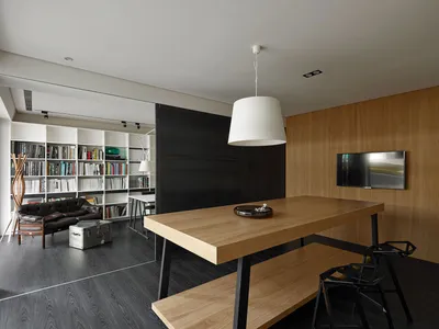 Дизайн офис-студии на месте квартиры от фирмы Awork Design, Тайвань