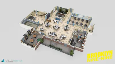 3D планы офисов из сериалов | Пикабу
