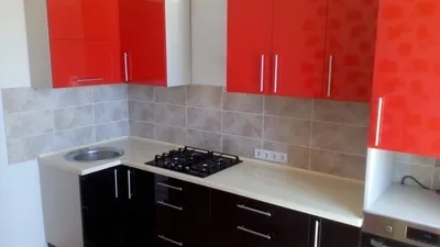 Установка черно-красной кухни завершена .часть 2 - YouTube