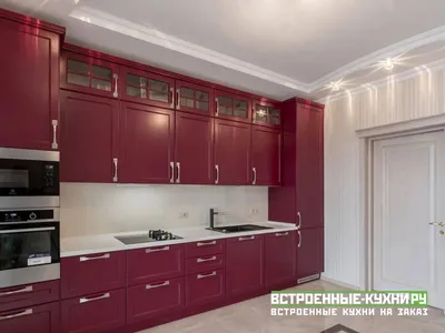 Красные кухни - Кухни на заказ по индивидуальным размерам в Москве